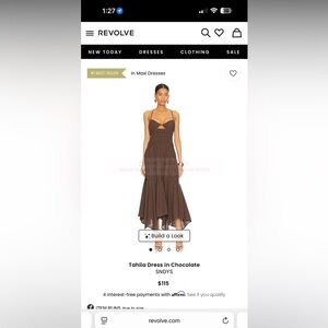 REVOLVE Chocolate High Low Dress - worn once